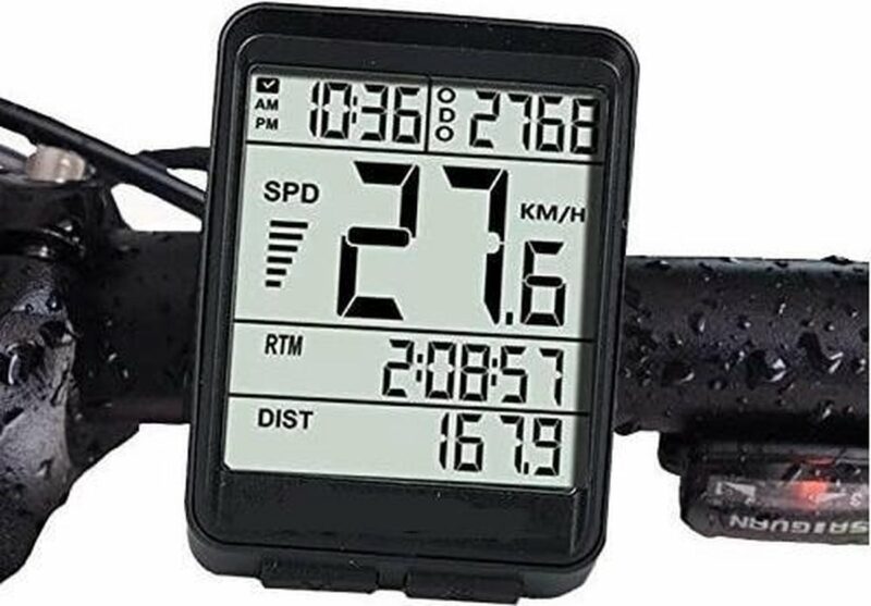 DrPhone FCS2 Draadloze Fietscomputer – Snelheidsmeter – Kilometerstand/Teller –Stopwatch – ODO en meer - Zwart - Afbeelding 6