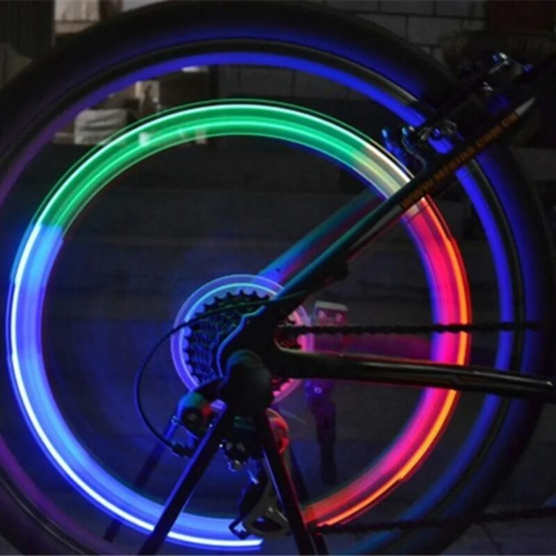 DrPhone FireFly - 2x Ventieldop met LED RGB (7 kleuren) - Lichtsensor - Fiets Ventiel Licht voor o.a. fietsen - Afbeelding 13