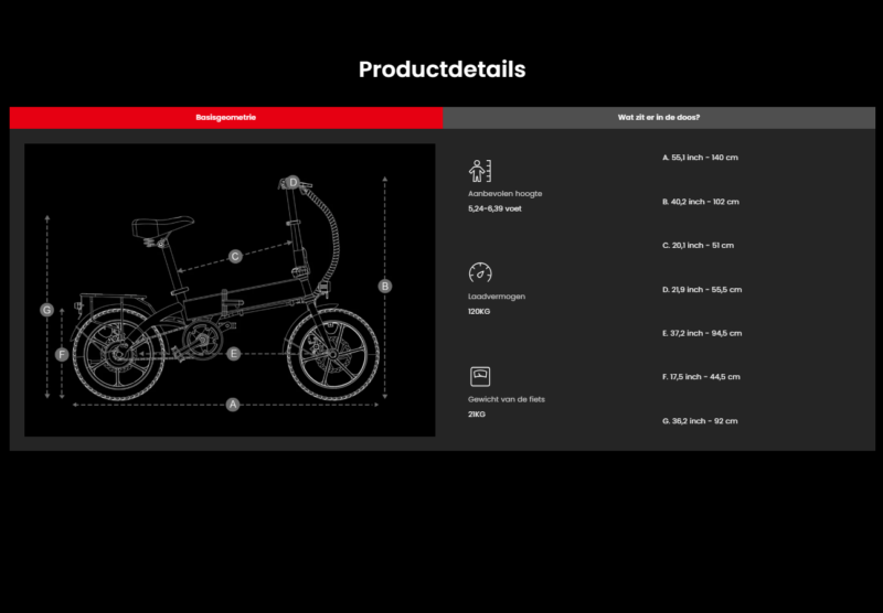 ElectronicWorks AiS-2 – Elektrische Fiets - 40-60km E-bike - Elektrische Fiets - LED-Display - Opvouwbaar - 16 Inch Banden - Zwart - Afbeelding 35