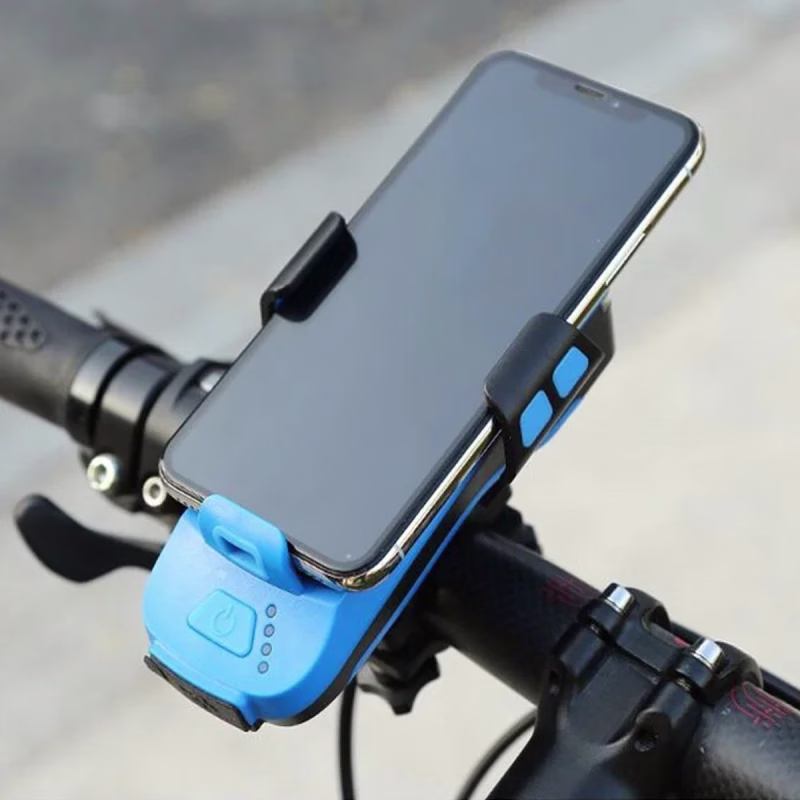 DrPhone CyclePro - 4-in-1 - Telefoonhouder - Lamp - Oplader - Toeter - 130db Toeter - 4000mAh - Zwart - Afbeelding 9