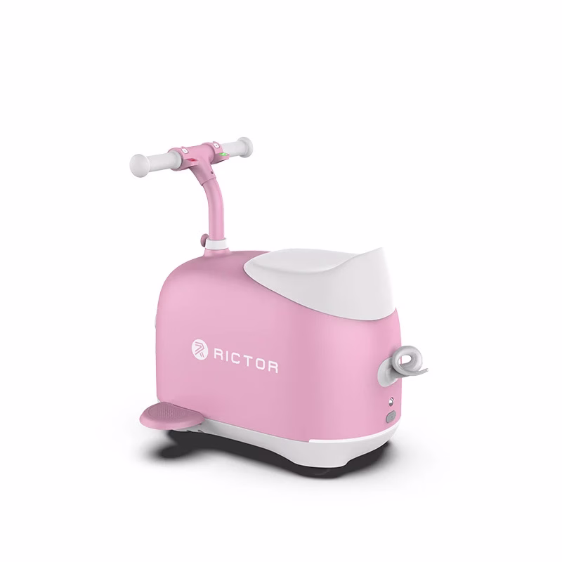Rictor C2 Piggy Elektrische Kinderscooter – 5-Wiel Anti-Val Mechanisme – Opvouwbaar – Bellen & Muziek Module – App Ouderbediening – Verstelbare LED Licht – 60kg – 5-12 jaar - Roze - Afbeelding 3