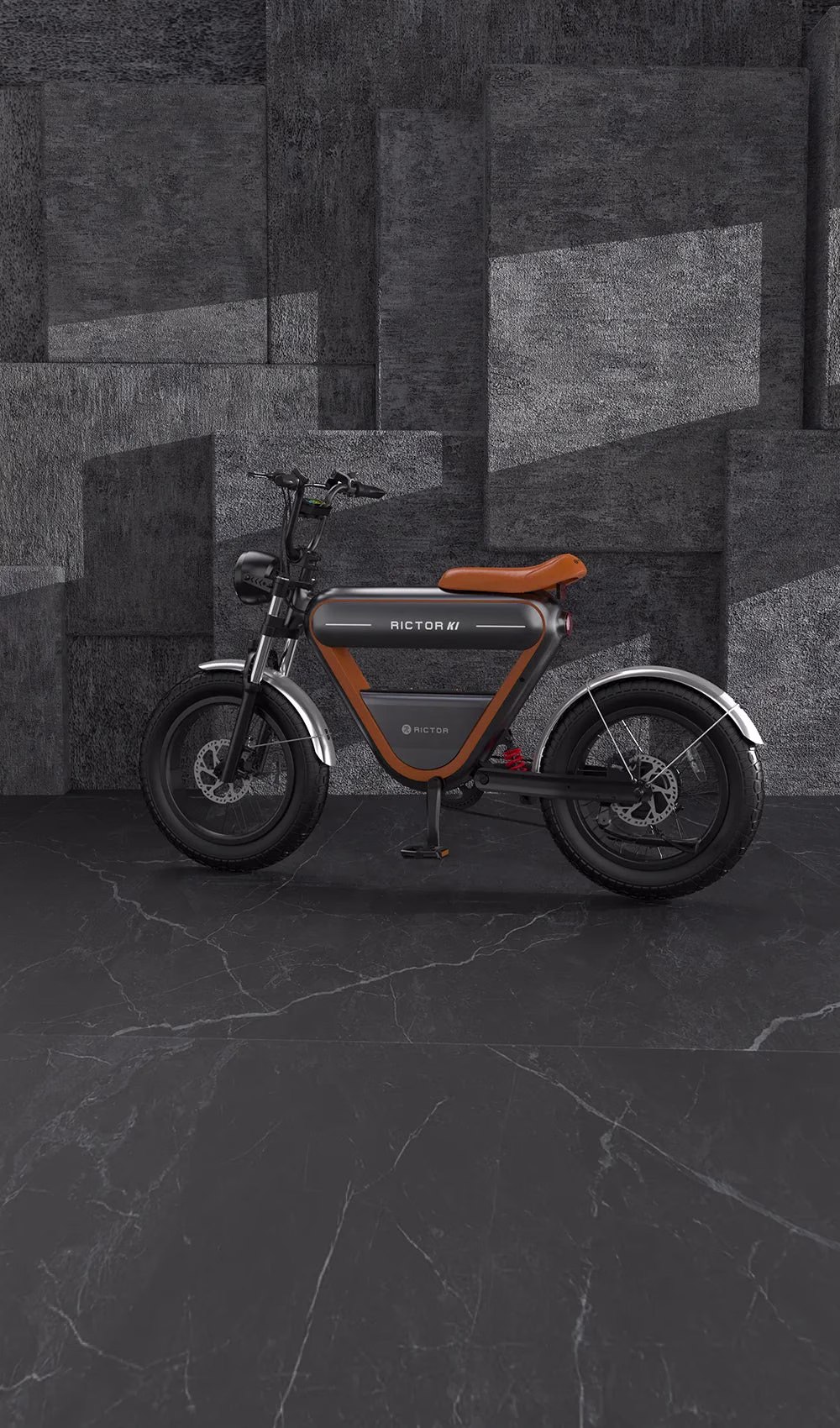 Rictor K1 E-bike 250W Elektrische Fiets met GPS + Rictor C8 Piggy Elektrische Kinderscooter Roze - Afbeelding 11