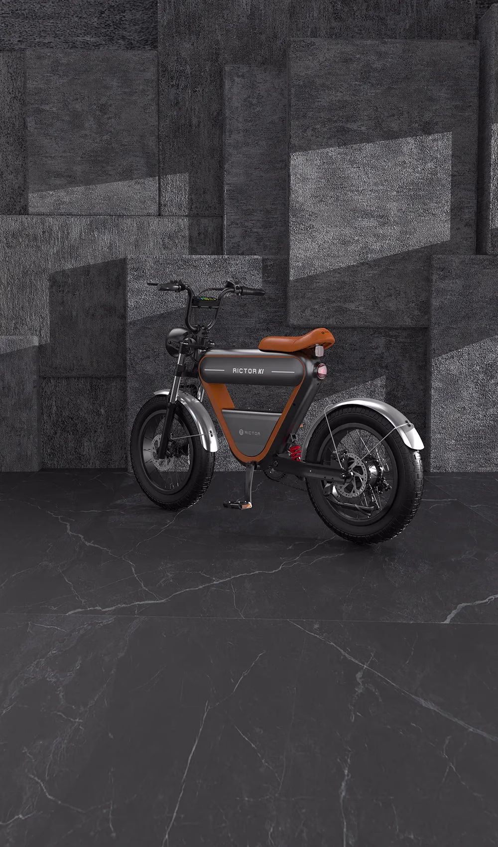 Rictor K1 E-bike 250W Elektrische Fiets met GPS + Rictor C8 Piggy Elektrische Kinderscooter Roze - Afbeelding 12